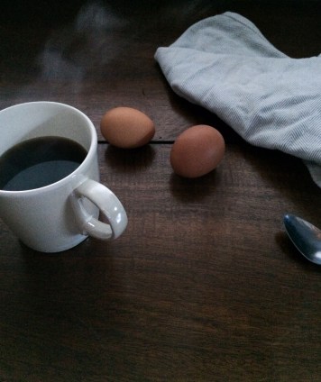 coffee and farm fresh eggs